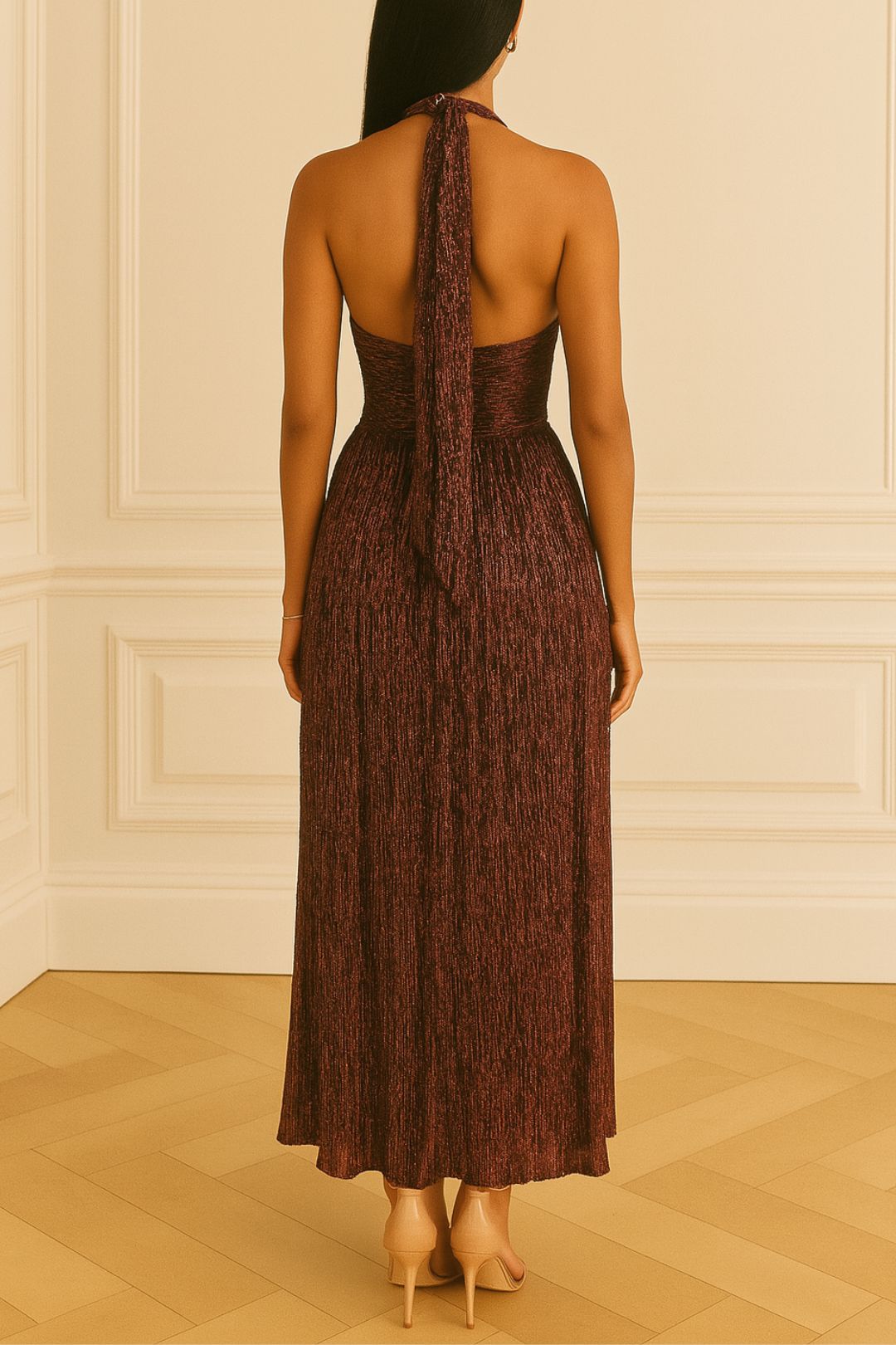 nookie brown dress Nookie Halo 2-Way Maxi Dress - Toffee