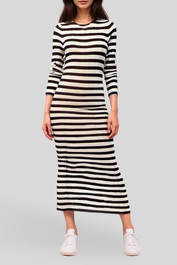 Aston Studio Clementine Dress in Persian Stripe