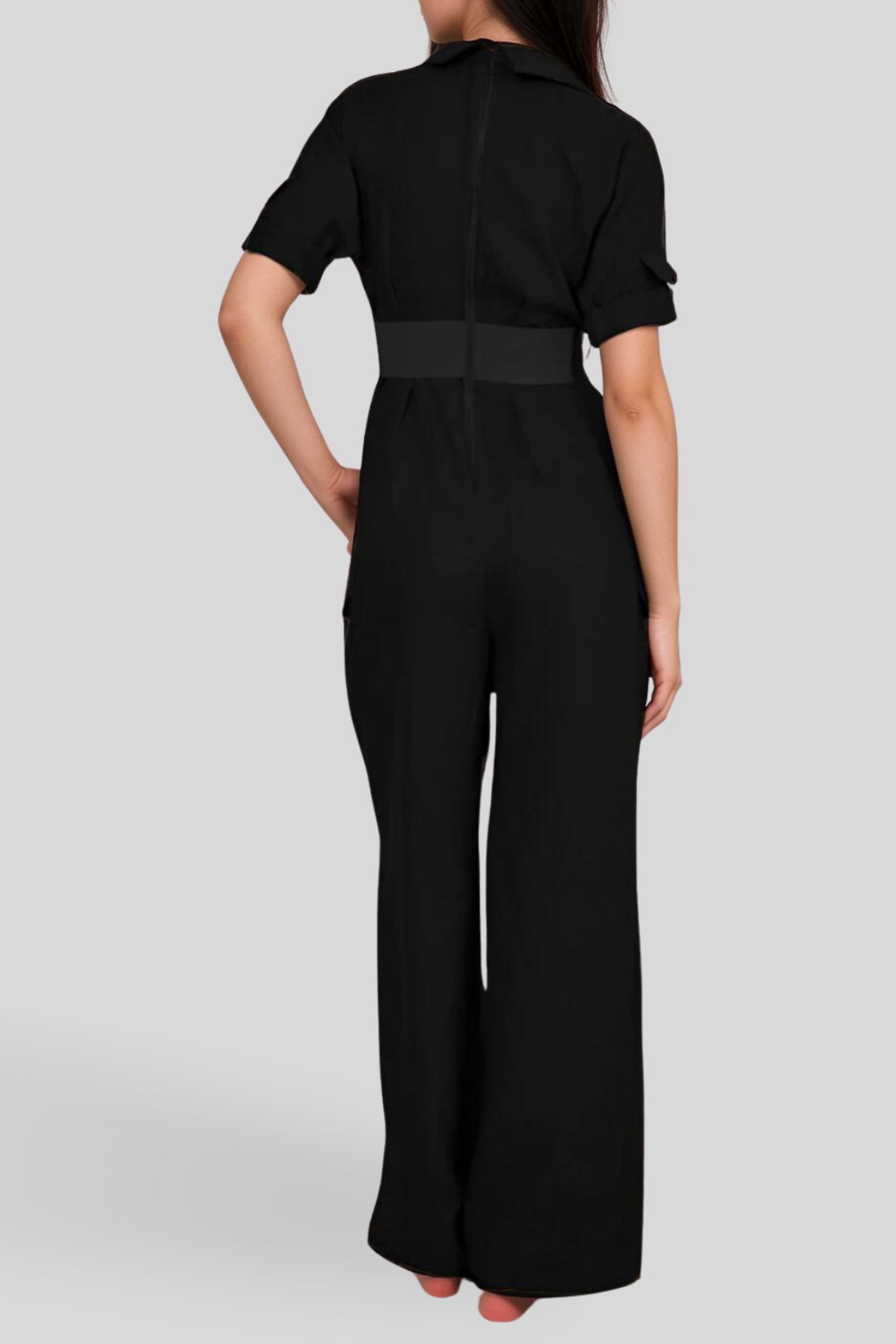 Dress Hire Luncheon KITX - Safari Jumpsuit - Black