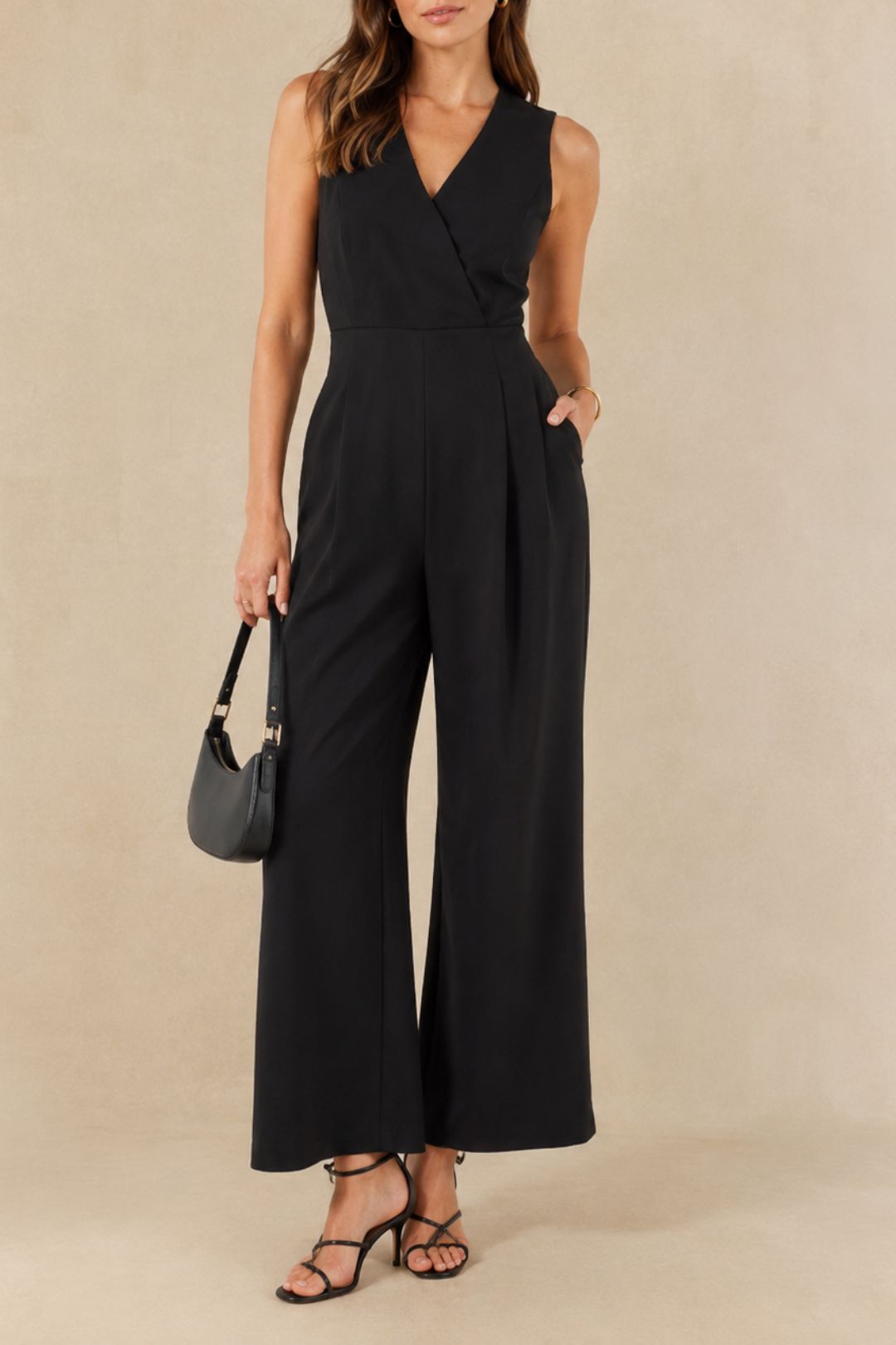 Dress Hire Luncheon Portmans  Mason V Neck Gathered Jumpsuit