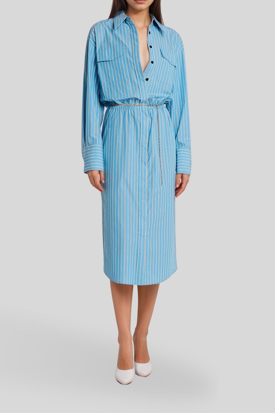 Dress Hire Luncheon Sass & Bide  Percy Stripe Dress  Blue