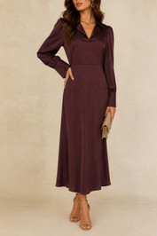 Dress Hire Luncheon Y.A.S	Yas Pella Long Shirt Dress Satin