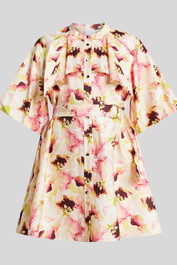 Dress Hire party AclerWinspear Mini Dress - Dipped Rose Print