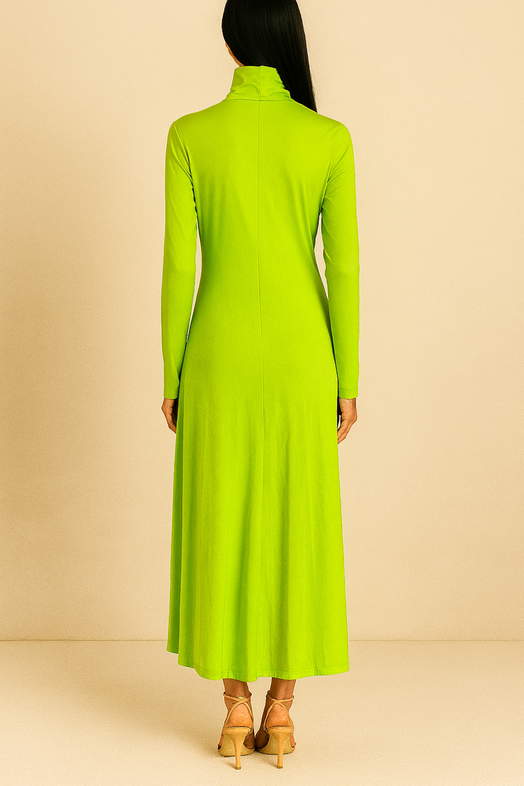 Hire High-Neck Gathered Midi Dress | COS | GlamCorner
