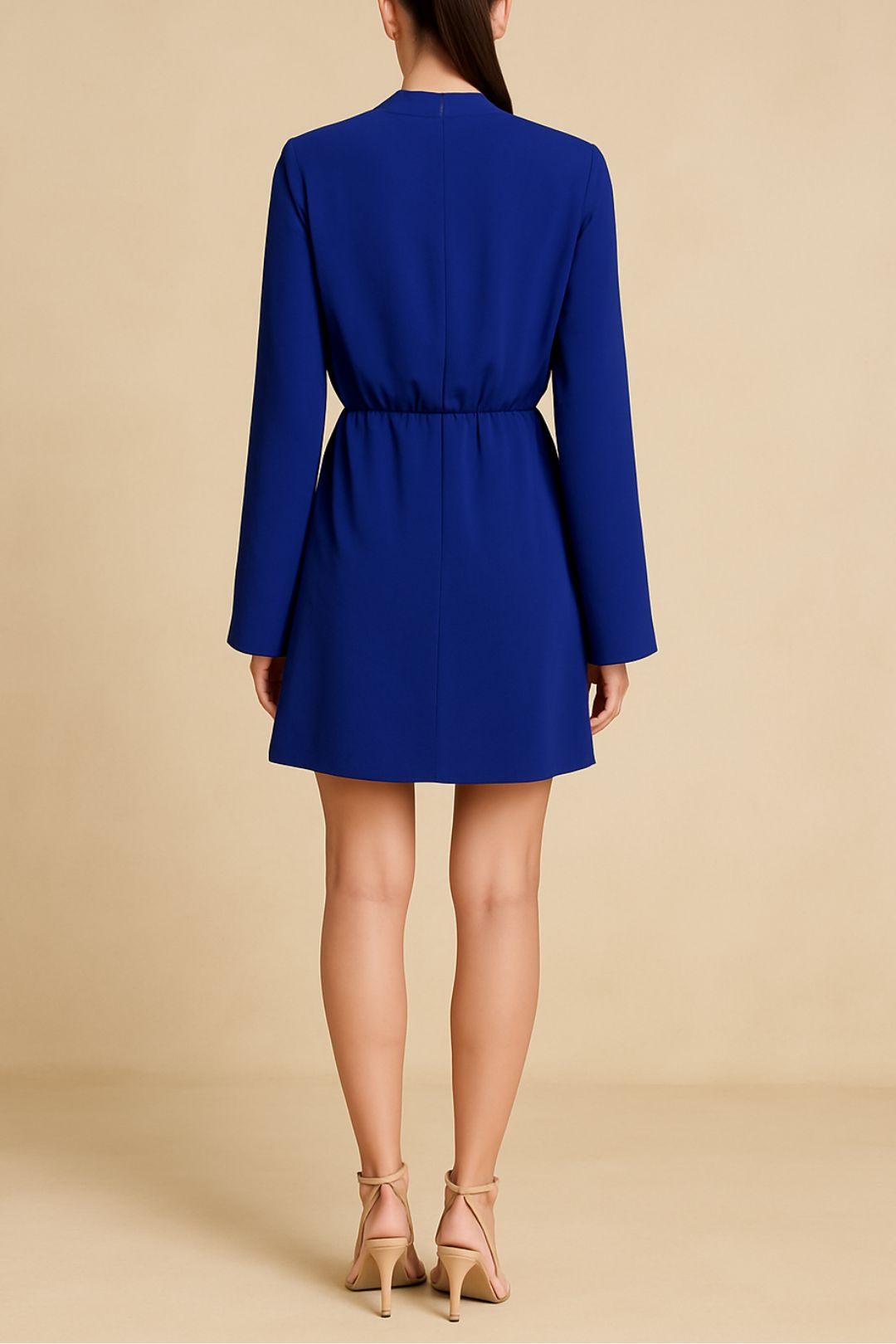 Dress Hire Party CUE Asymmetric Neck Dress in Purple