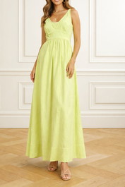 Dress Hire Party CUETwill Cotton Maxi Dress Green.