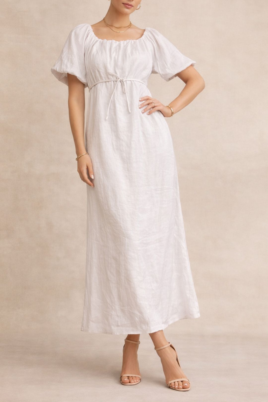 Dress Hire Party Dissh Penelope White Midi Dress