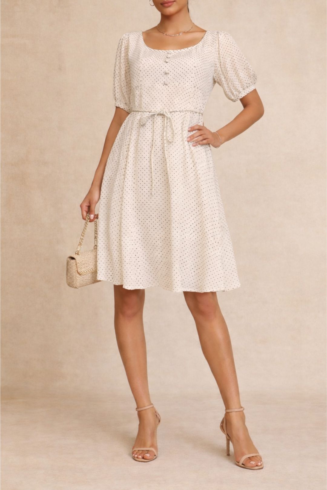 Dress hire Party faithfull Talia Mini Dress  white