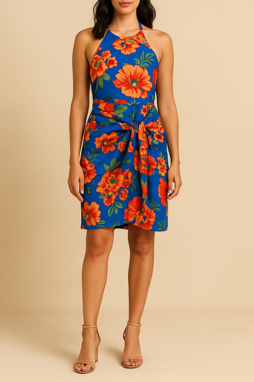 Dress Hire party GUESS Harper Printed Halter Dress Floral