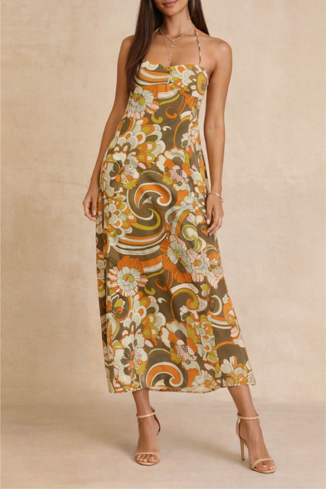 dress hire party Kinga Csilla Indra Midi Dress - Multi