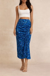 Dress Hire Party Lulu And Rose Elyna Ruched Midi Skirt