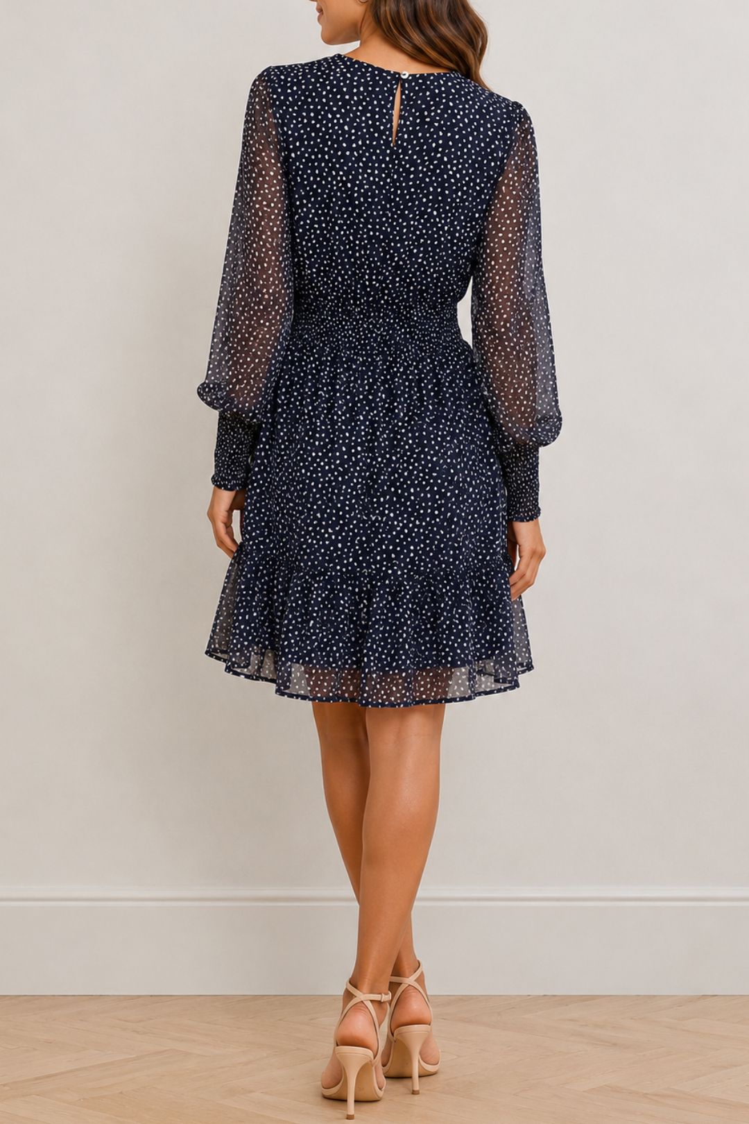 Dress Hire Party Only	Luna L/S O Neck Dress Noos - Night Sky