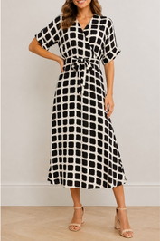 Dress Hire Party Only	Luna L/S O Neck Dress Noos