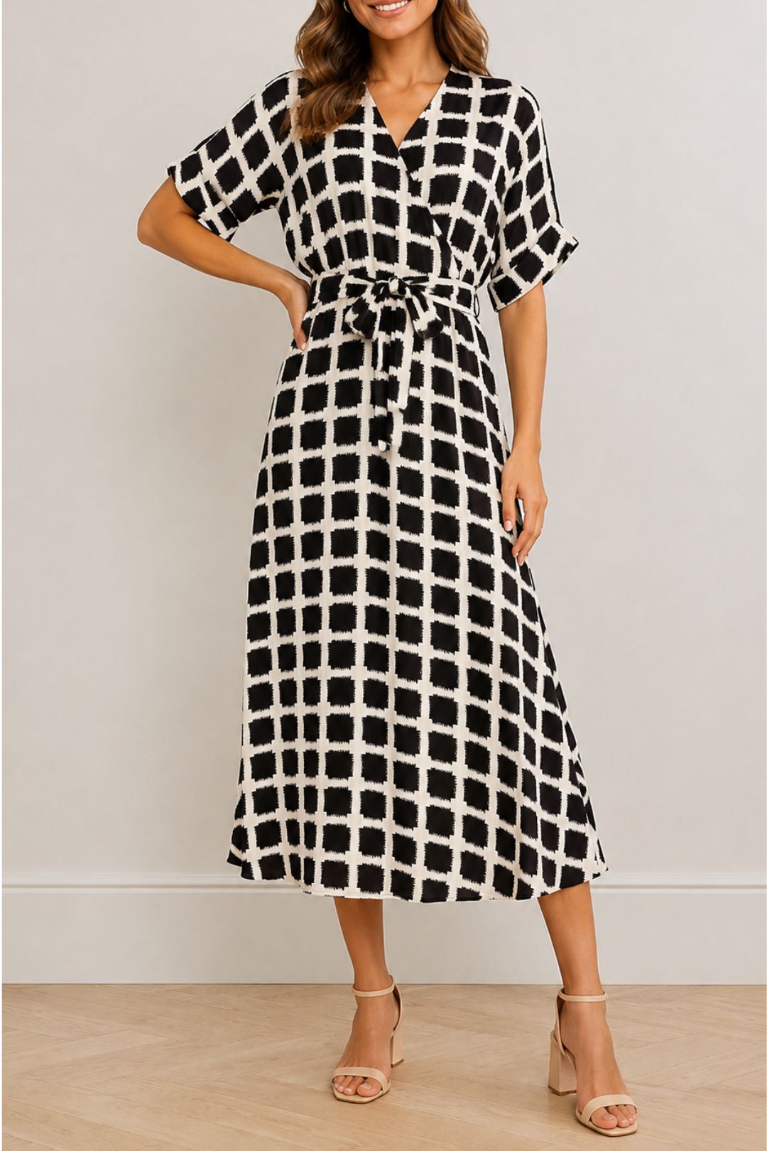 Dress Hire Party Only	Luna L/S O Neck Dress Noos