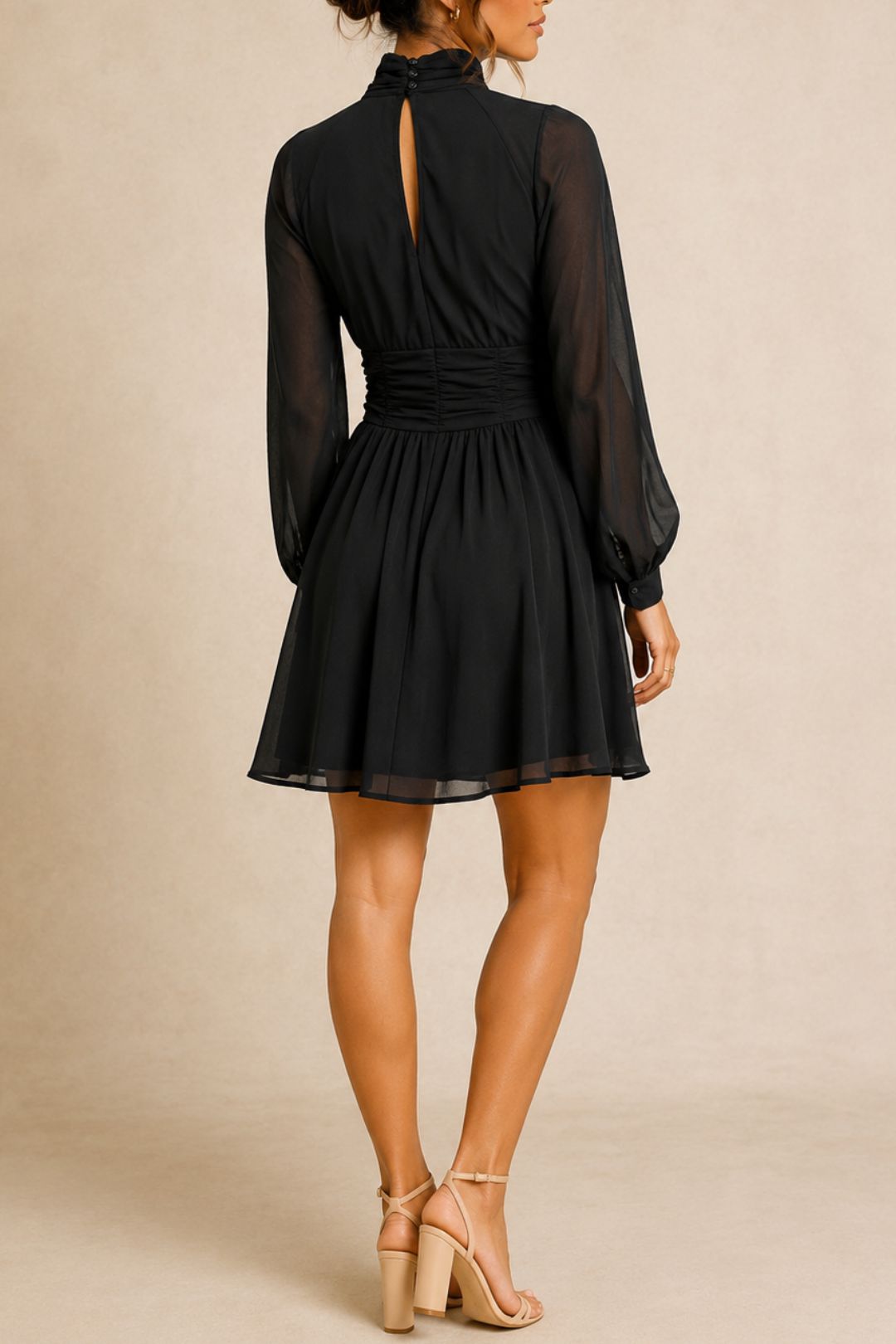 Dress Hire Party Only	Magnolia Life L/S Short Dress - Black