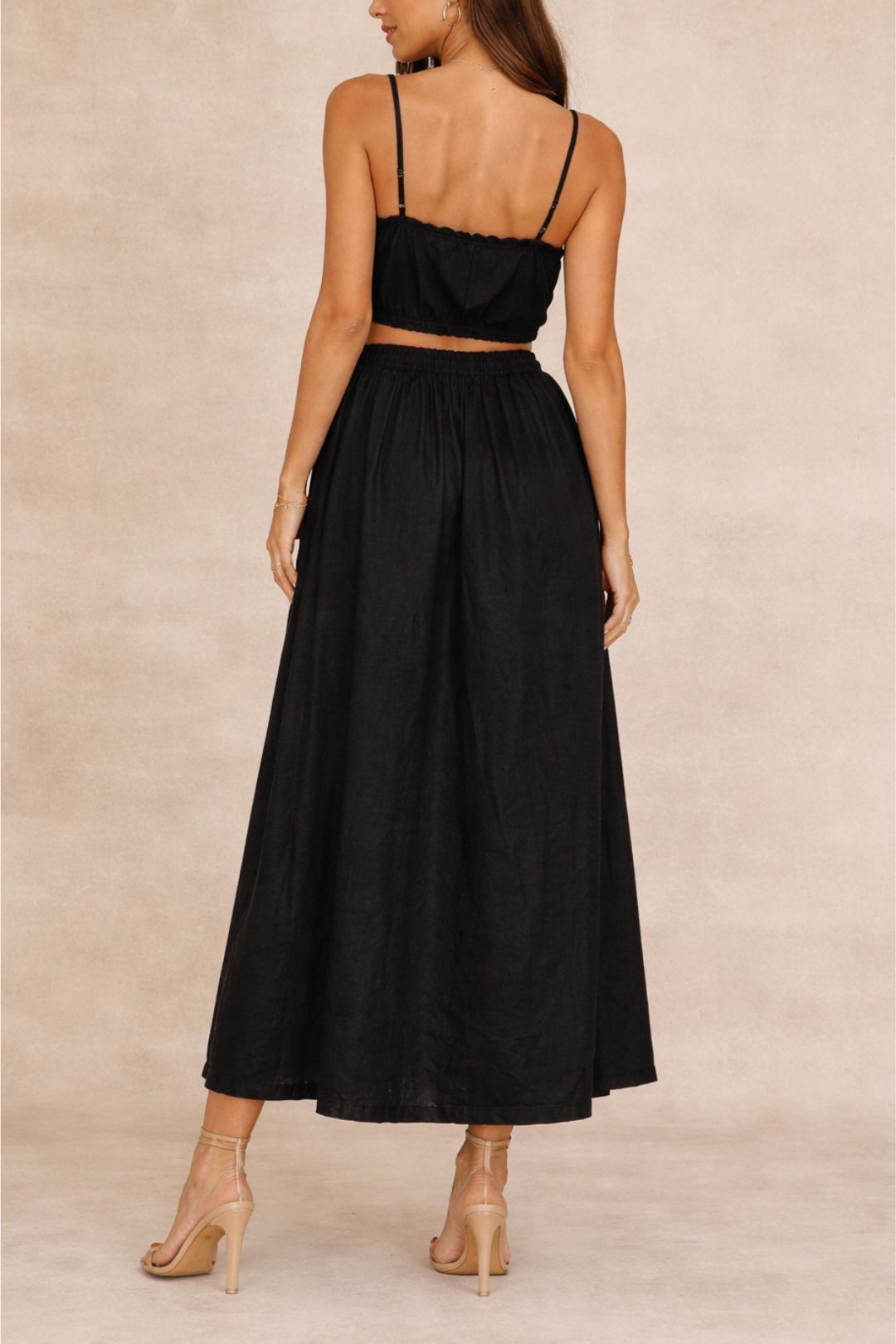 Dress Hire Party The Shanty CorporationSofia Skirt Linen Vicose Mid