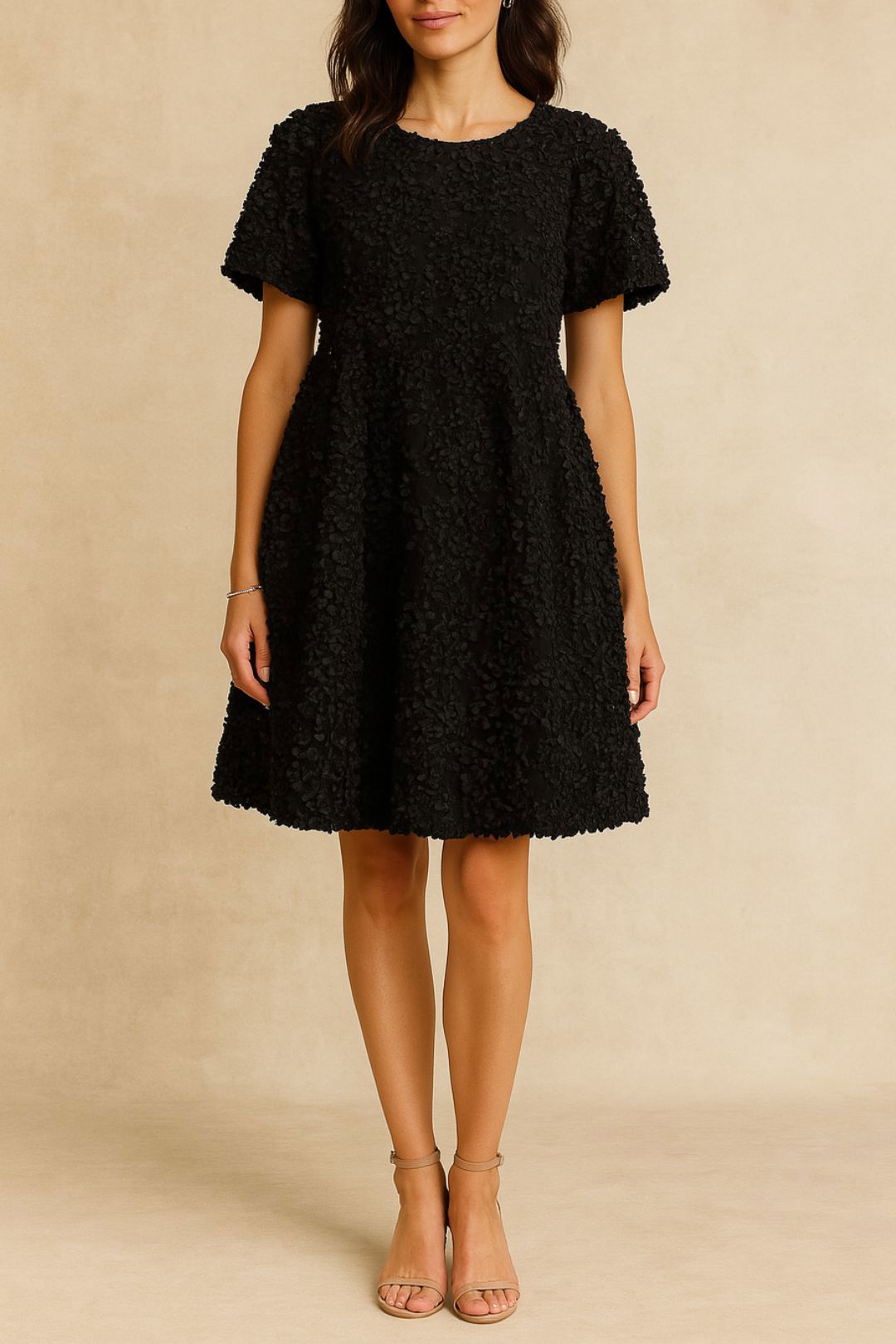 Hire 3D Textured Mini Dress | Y.A.S | GlamCorner