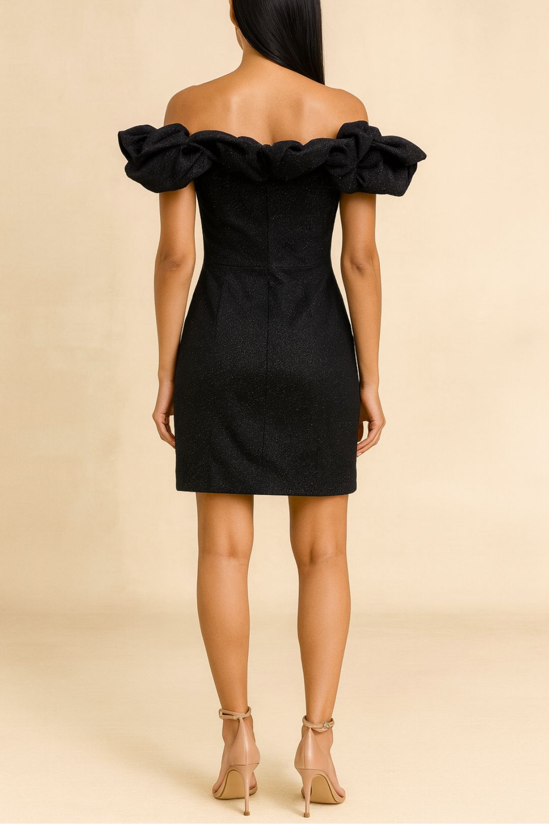 Dress Hire Party YAS	Yascarrie Shimmer Dress Black