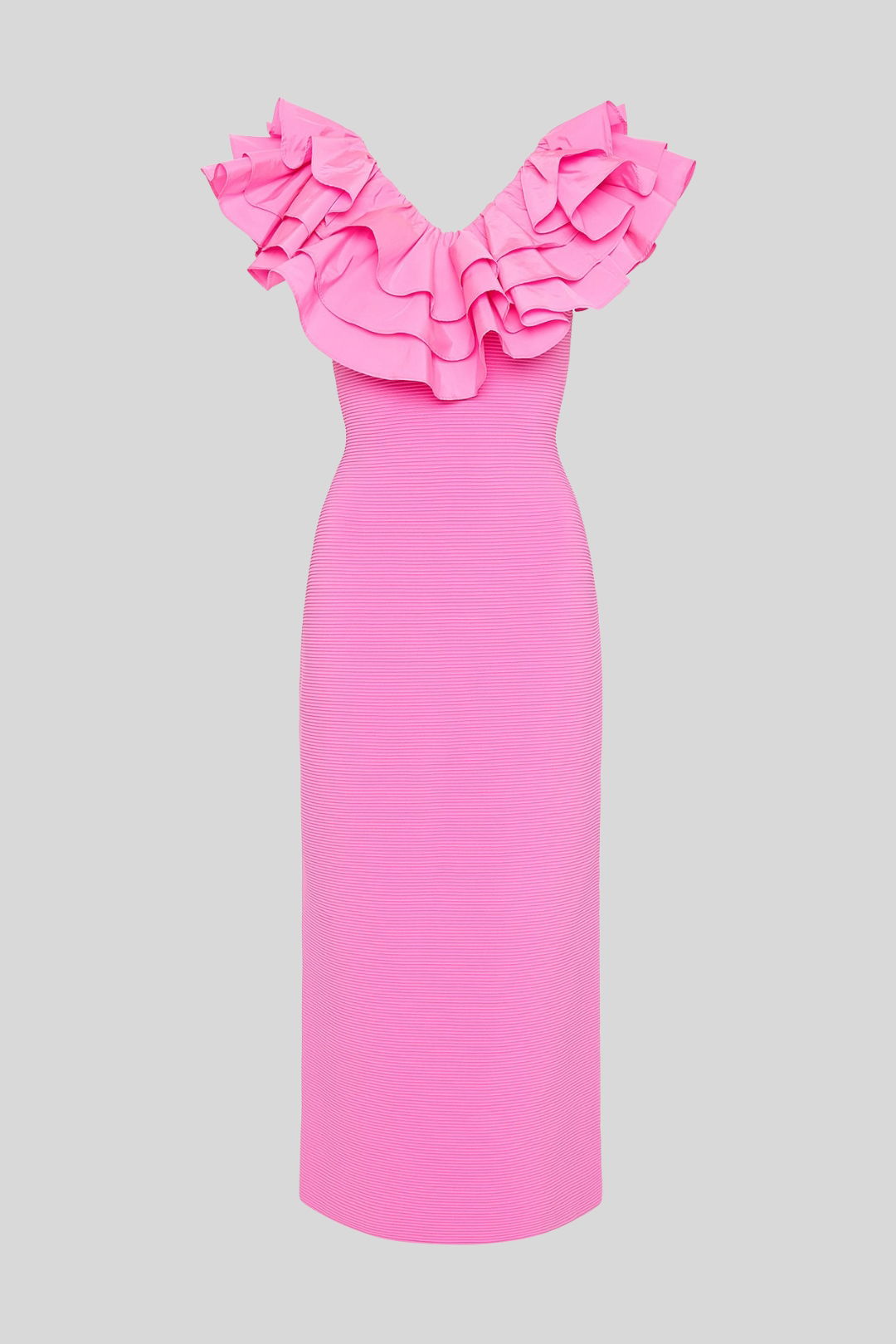 Dress hire spring races aje Transcendent Ruffle Midi Dress Sleeveless