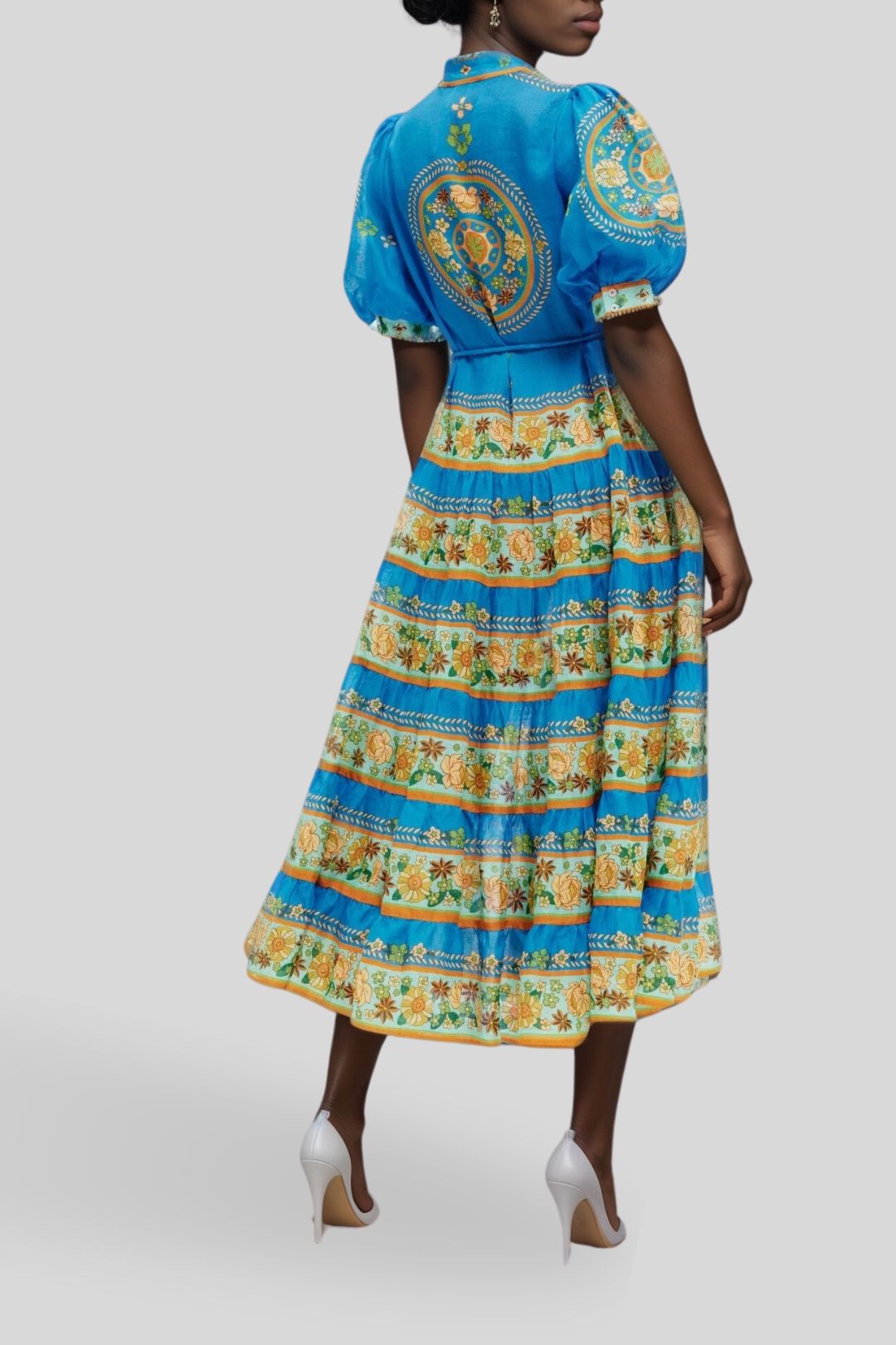 Hire Linda Tiered Midi Dress | Alemais | GlamCorner