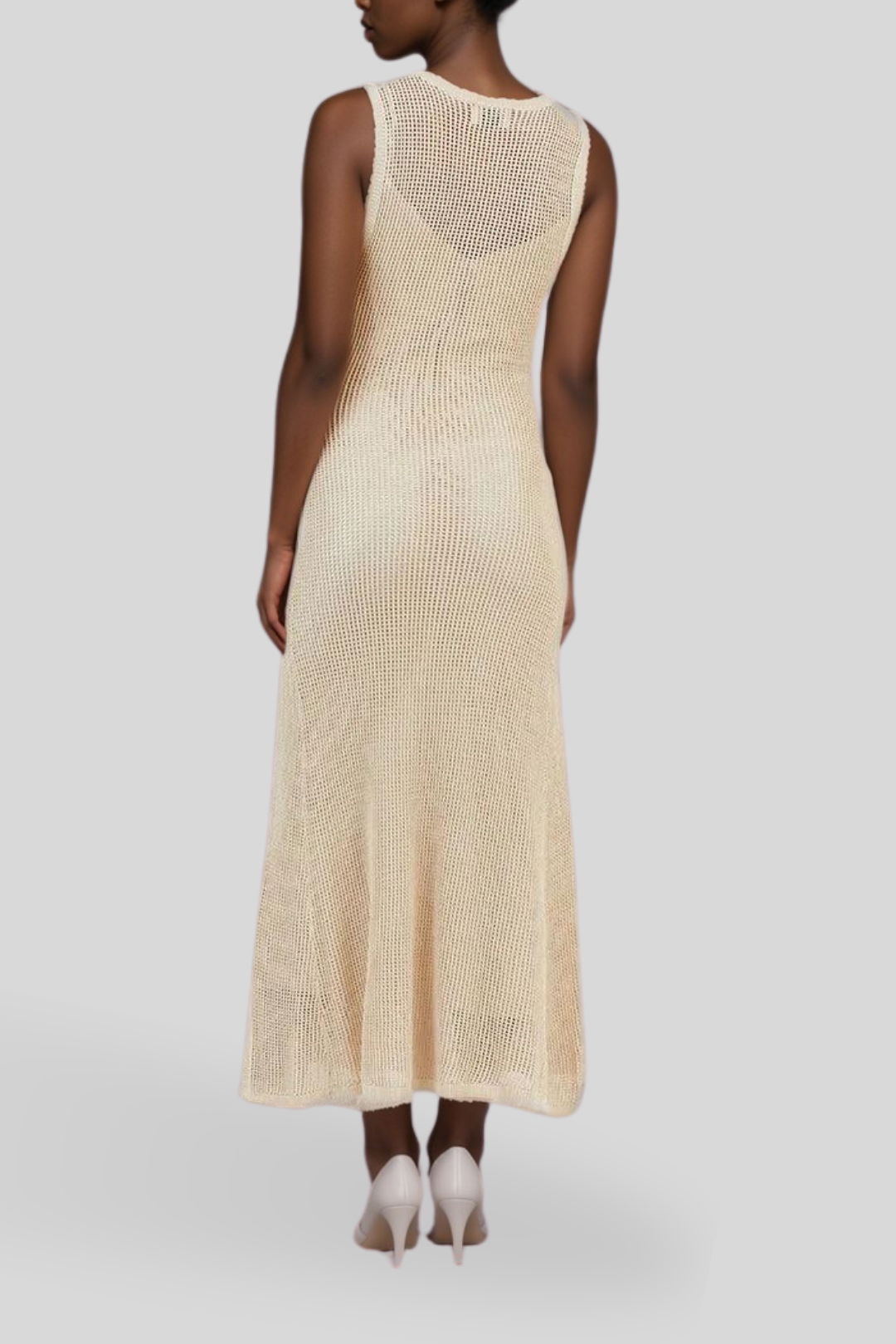 Dress Hire Dissh Ophelia Crochet Maxi Dress Natural 
