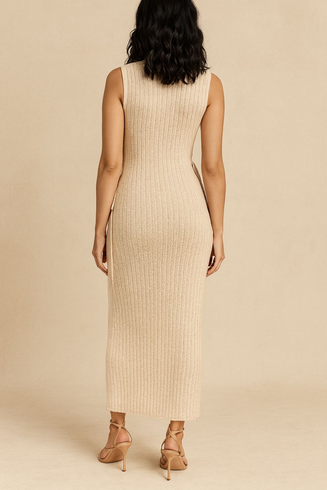 dress hire summer brunch AERE	Tie Side Crochet Dress