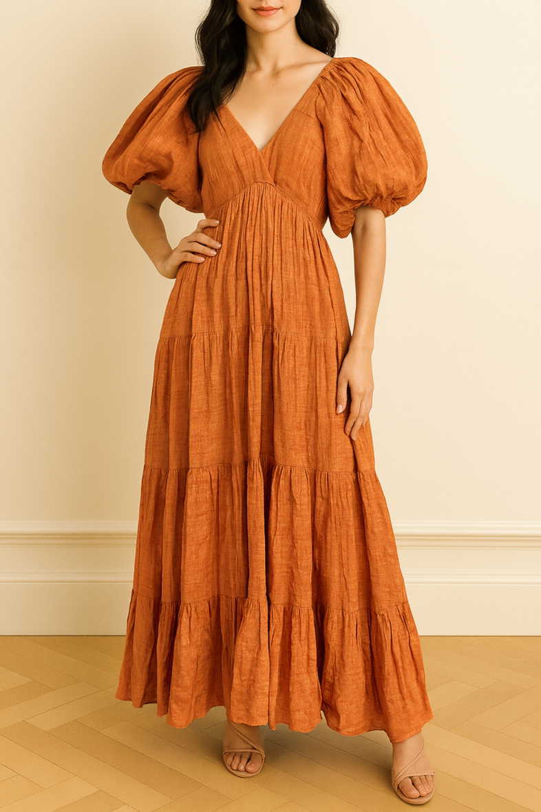 orange races dress Sleeve Peachy Orange Dress Flutter Sleeve Ax Paris Orange Dress Midi Dress  Orange Races Dress