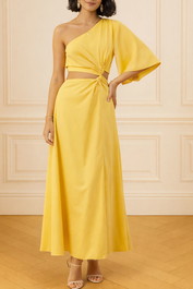Dress Hire summer wedding CAMILLA AND MARC Wally Dress yellow