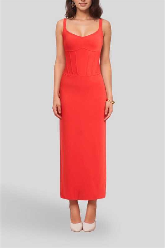 Wedding Guest Red Orange Maxi Dress Orange Long Dresses Wedding Sale