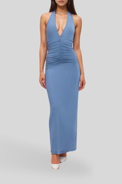 Dress Hire evening event kookai Brooklyn Maxi Dress - Blue Mist 