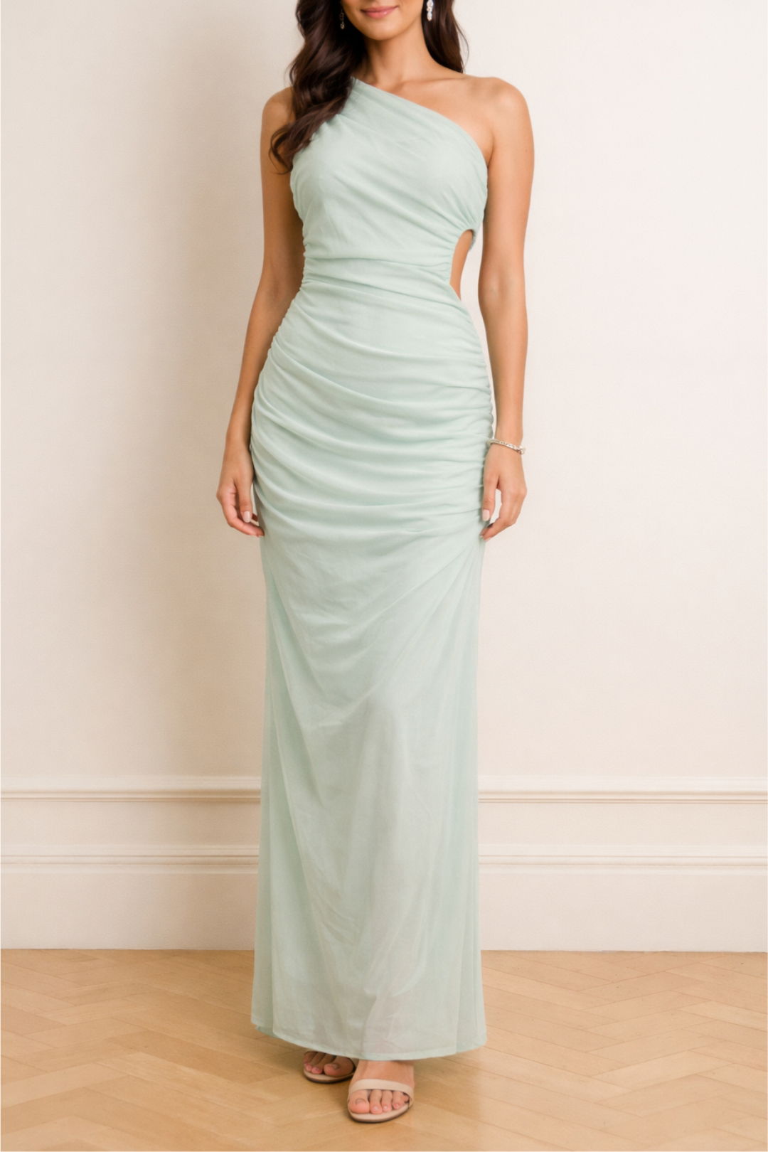 Dress Hire Wedding Guest Kookai Alisa Maxi Dress One Shoulder