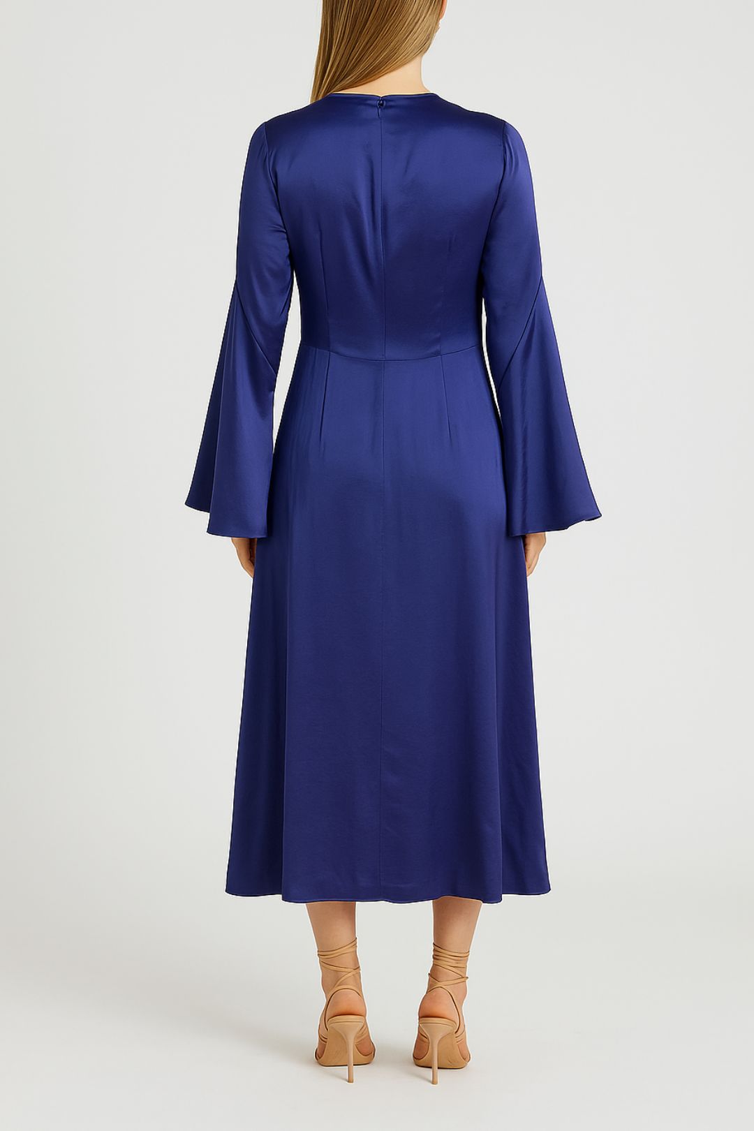 Dress Hire  wedding  Veronika Maine Satin Empire Midi Dress