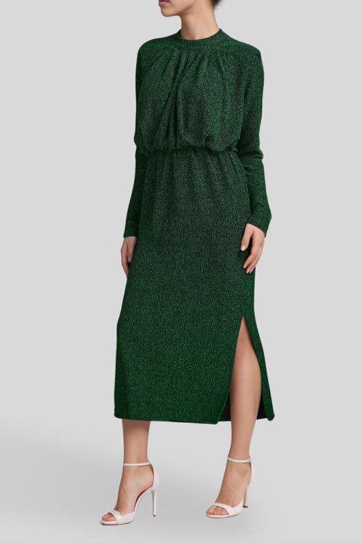 Fancy Dress Isabel Marant Maray Dress Hire Yasyen Long Sleeve Dress In Fern  Green GlamCorner