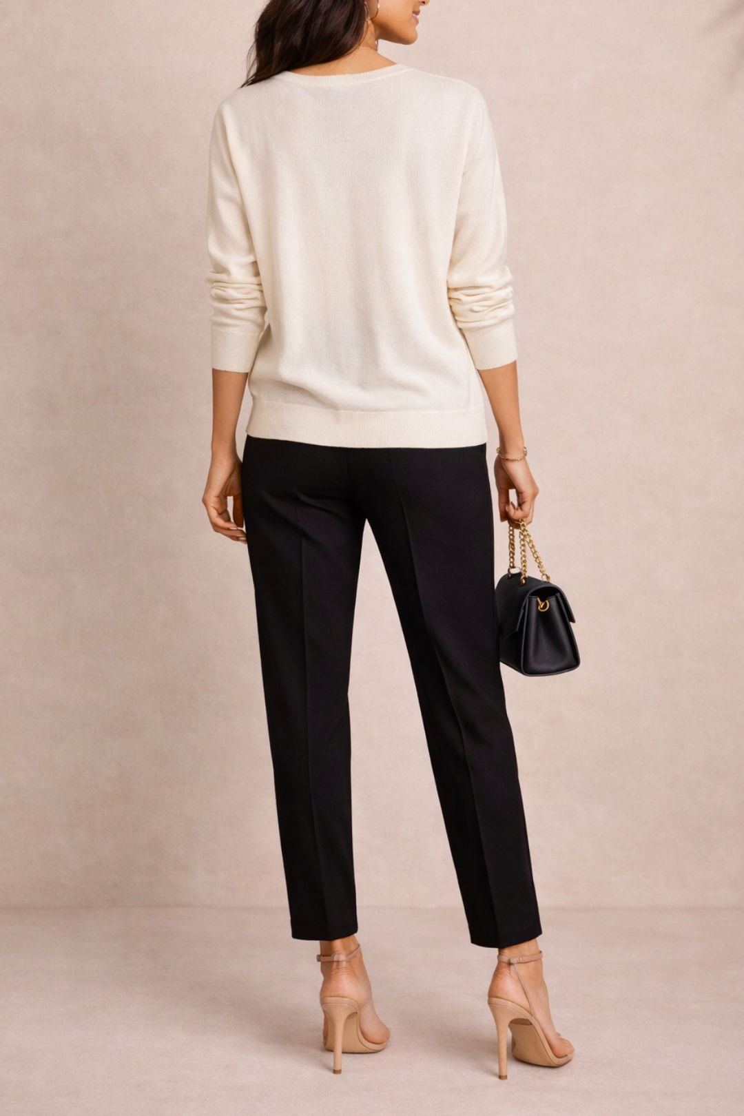 Dress Hire Work Event CUE Knit Crew Neck Sweater