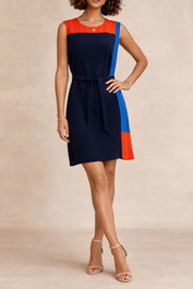Dress Hire Casual Marcs	Colourblock Silk Mini Dress