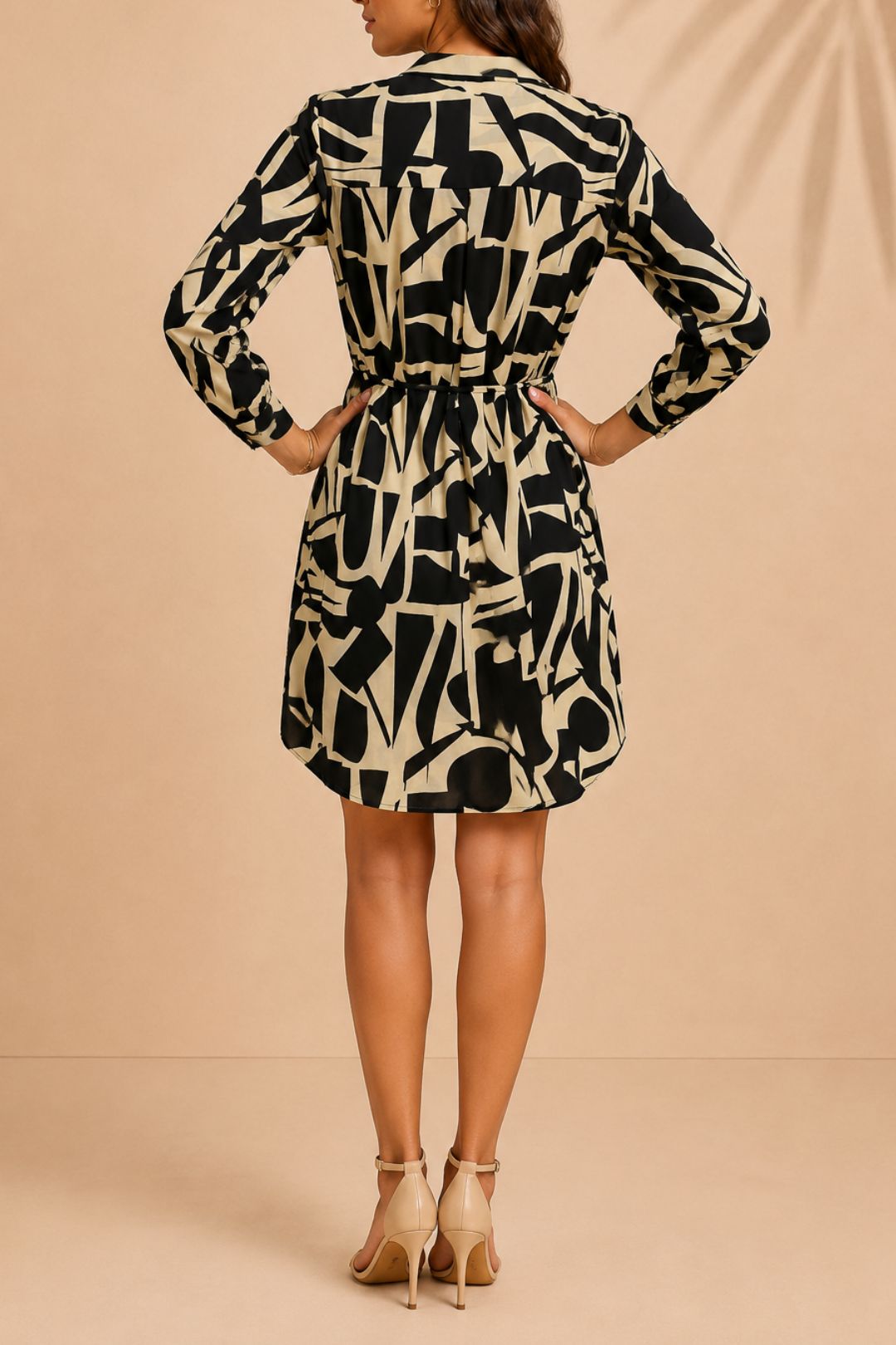Dress Hire Work Event Only Tiana Life L/S Shirt Dress Print