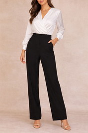 Dress Hire Work event Veronika MaineStraight Pant in Black