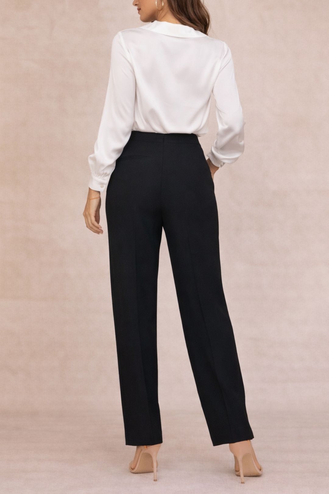 Dress Hire Work event Veronika MaineStraight Pant in Black