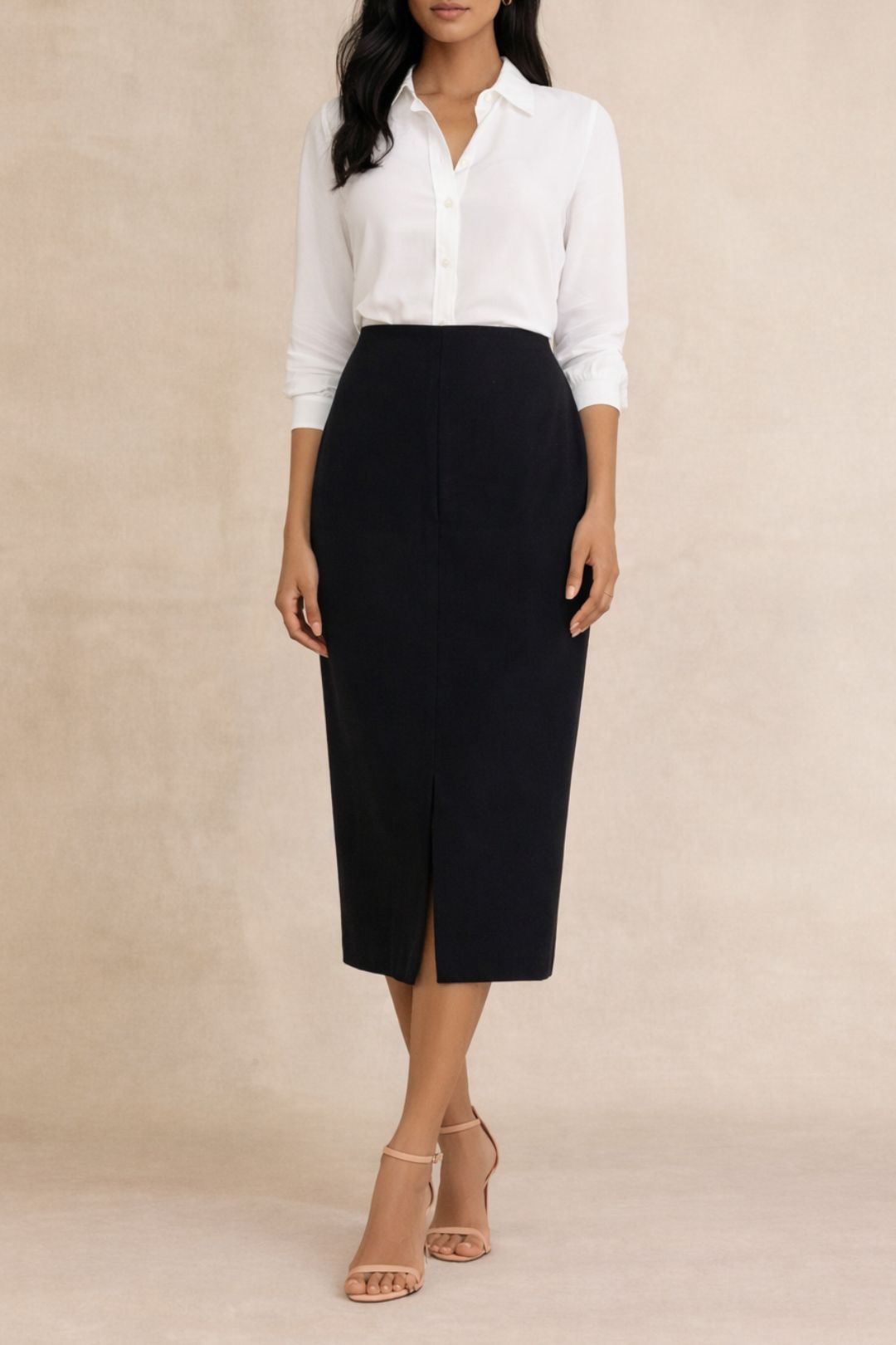 Dress Hire Work Event Veronika MaineTailored Midi Skirt