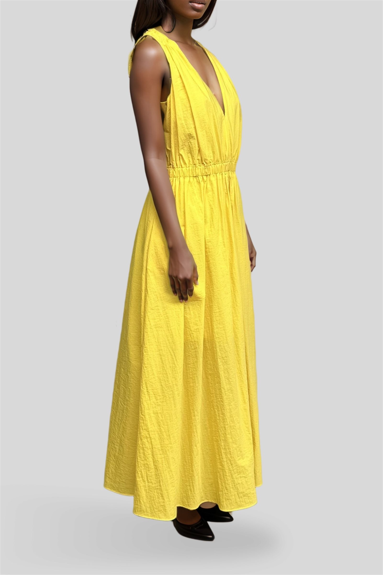 Hire V Neck Summer Dress Cue GlamCorner