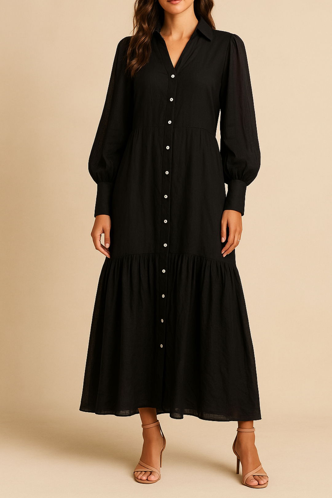 DRESS HIRE WORK FUNCTION DECJUBA V Neck Relaxed Fit Midi Dress