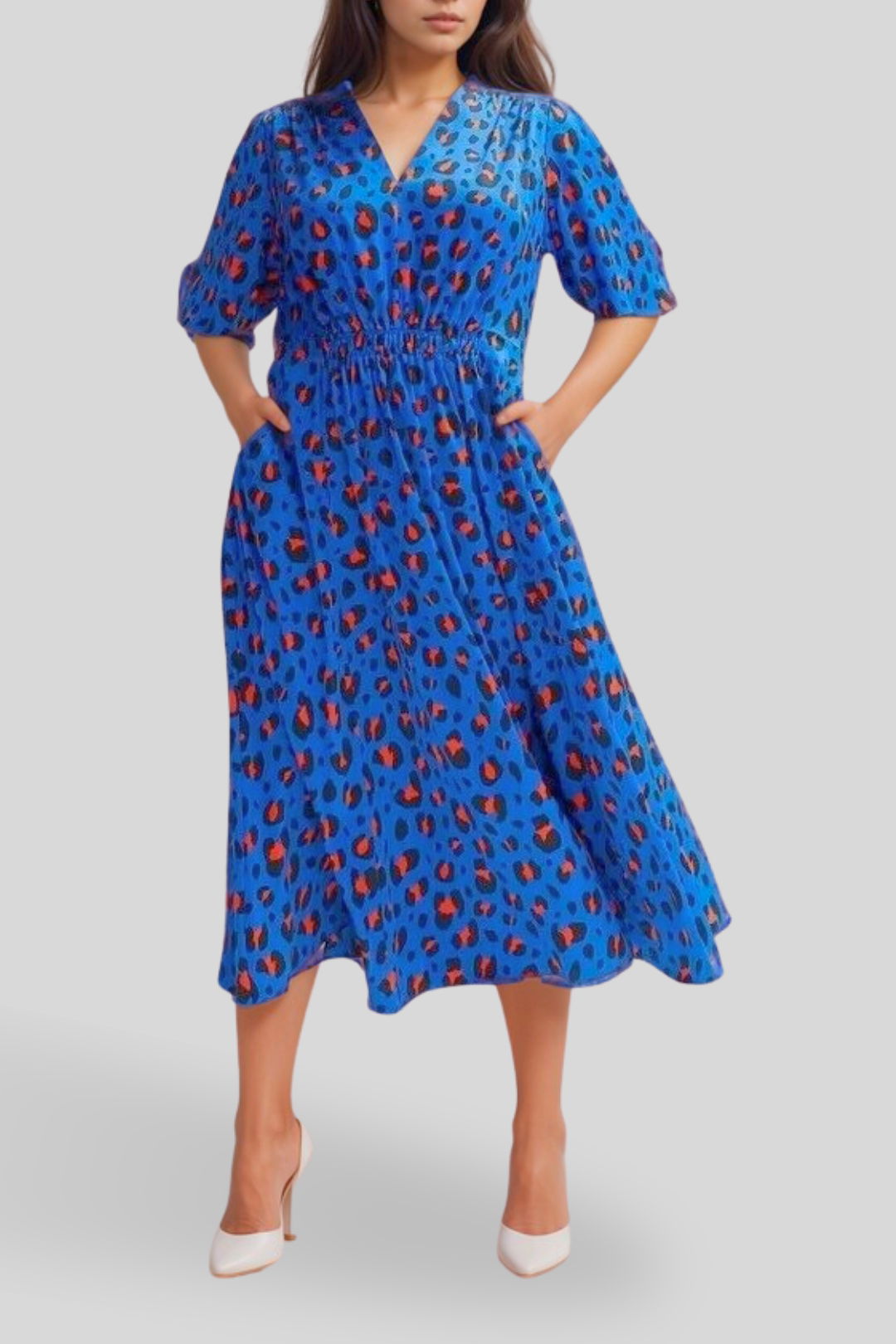 Hire Bold Ocelot Print Dress Trenery GlamCorner