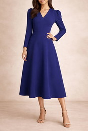 Dress Hire Work function Veronika Maine	Modern Weave Midi Dress Navy