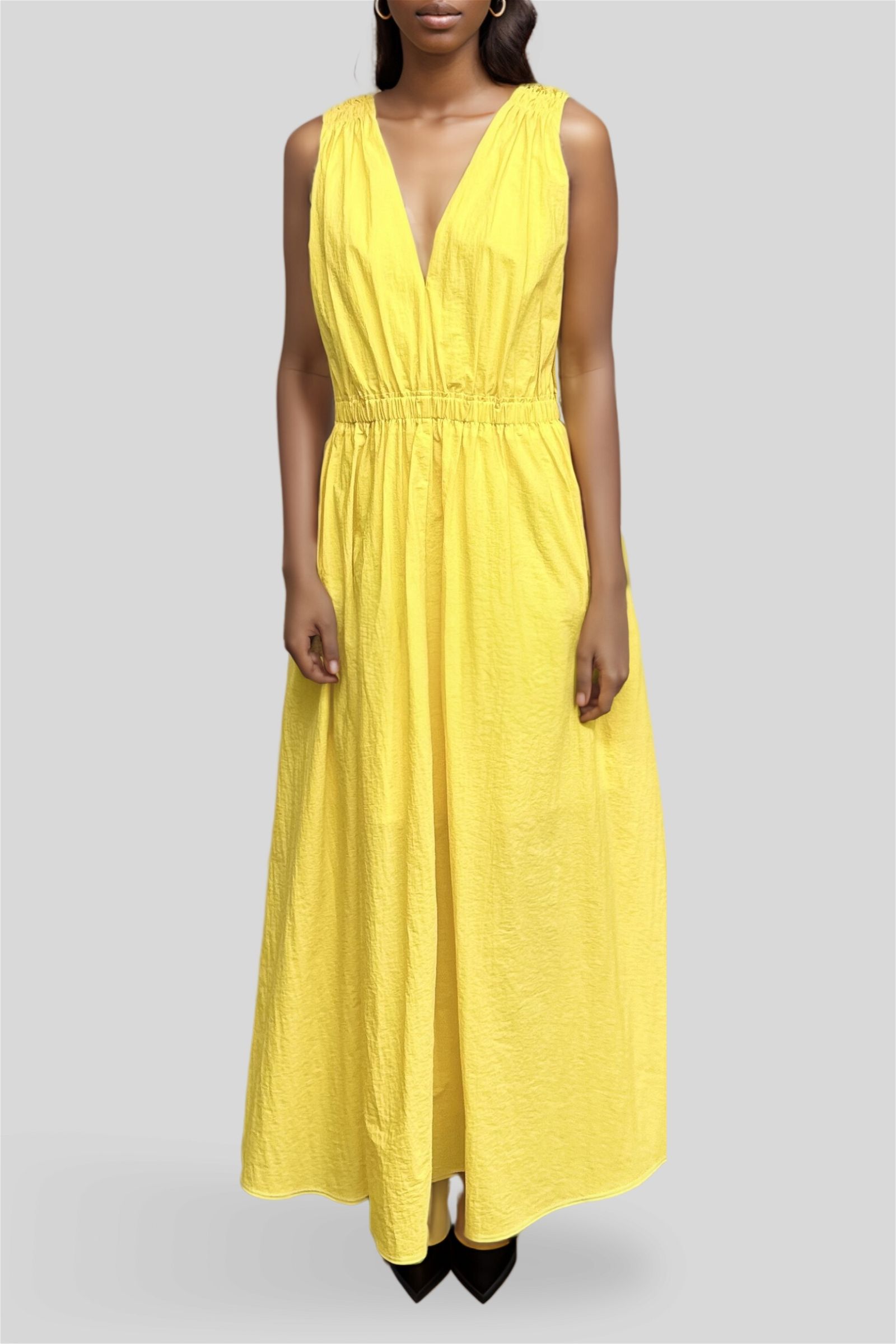 Hire V Neck Summer Dress Cue GlamCorner