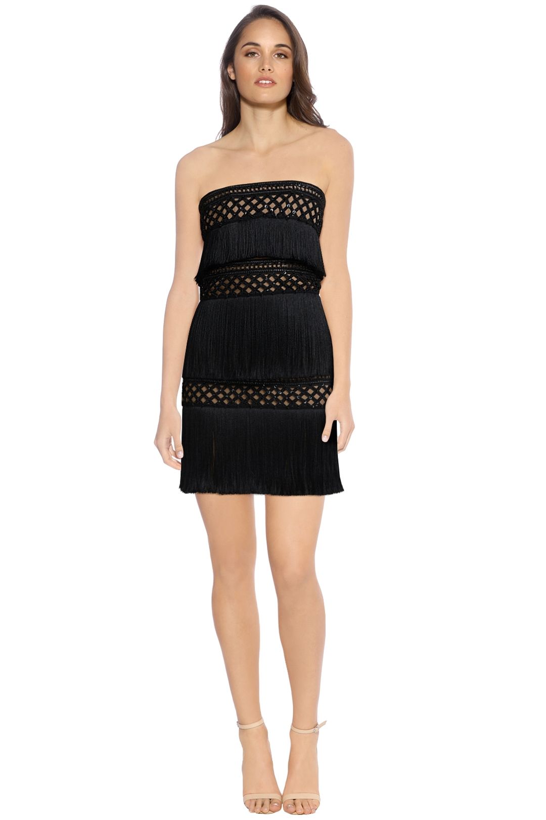 black mini dress sleeves Shona Joy Mona Long Sleeve Mini Dress in Black