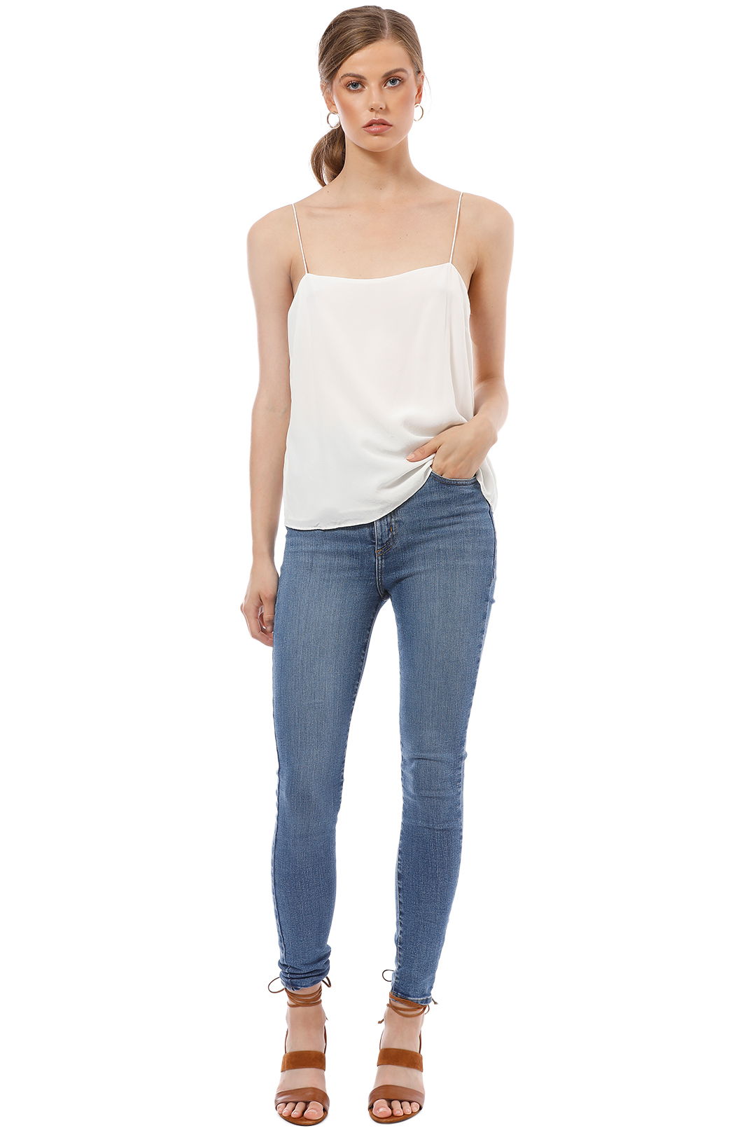 Elka Collective - Lucca Cami - White - Front