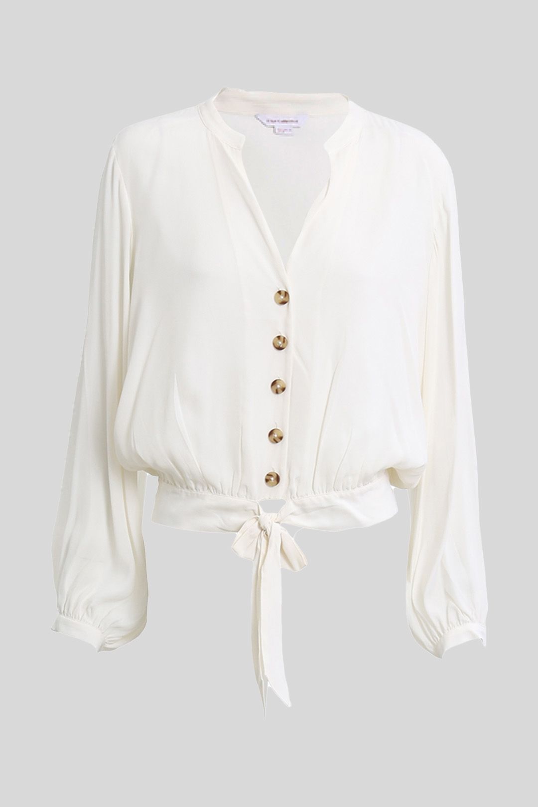 Elka Collective - Ivory Katia V-neck Shirt