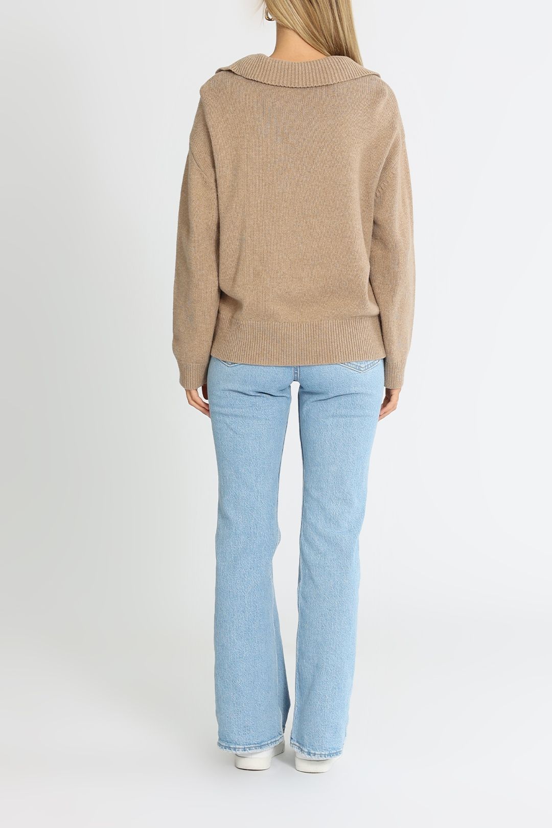 Elka Collective Lucien Knit Camel Relaxed Fit