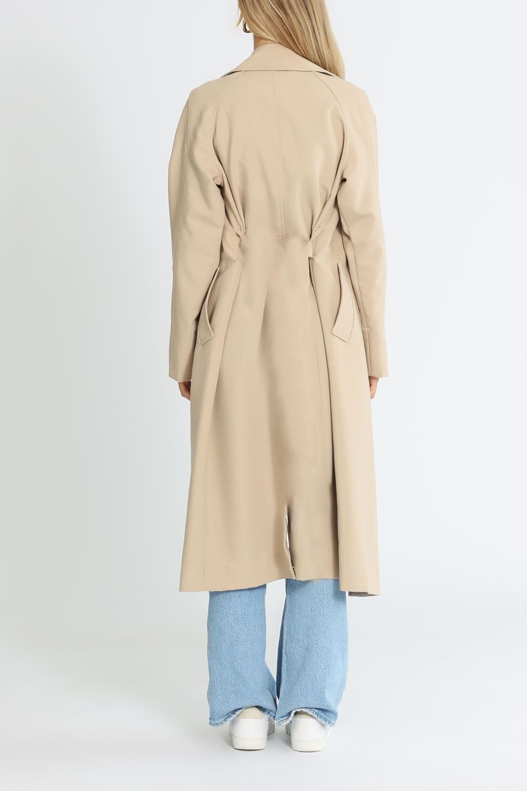 Elka Collective Solar Trench Beige V Neck