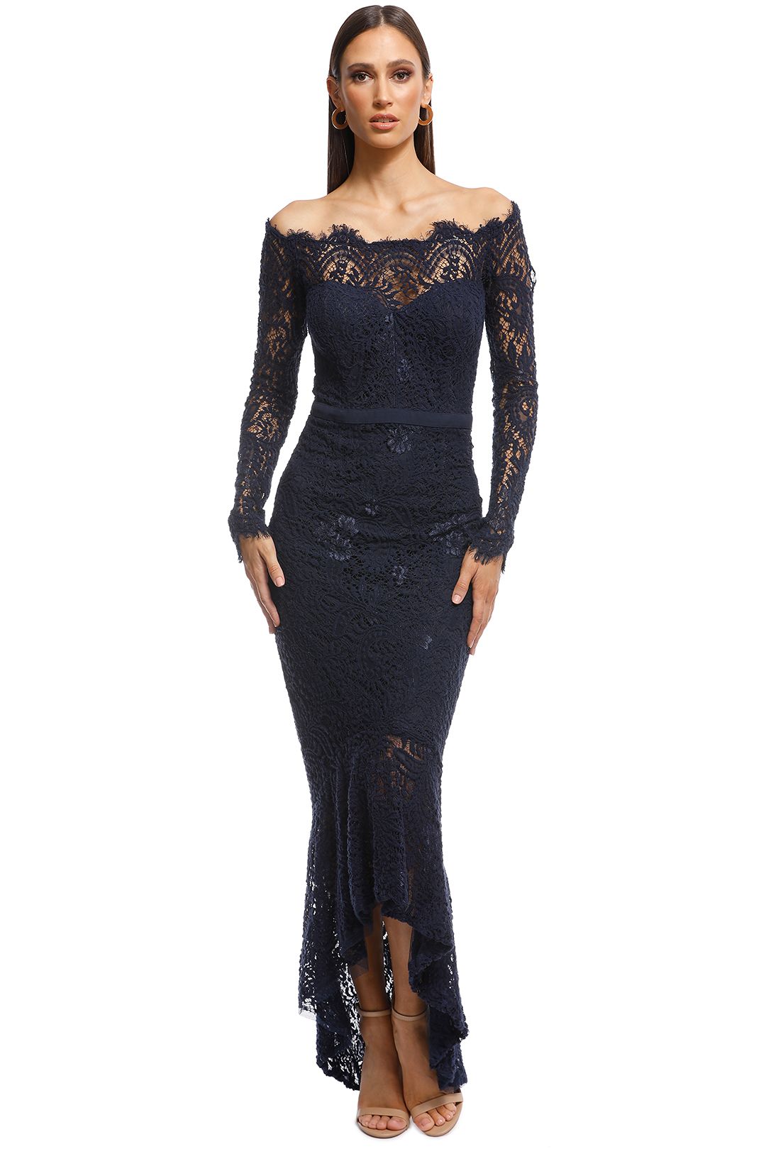 Marchesa Gown in Navy by Elle Zeitoune for Hire GlamCorner